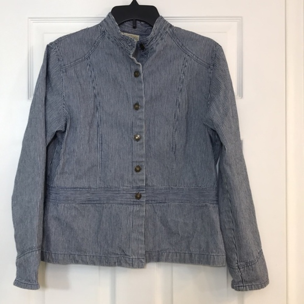 St. John's Bay Button Front Jacket-Size M